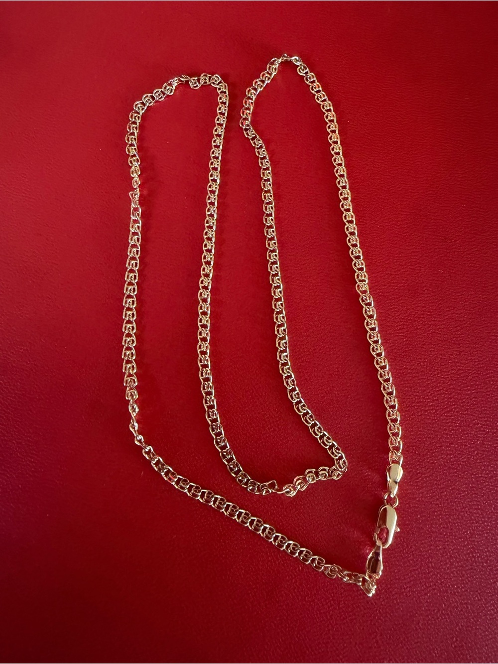 18k gold plated necklace 24 inch